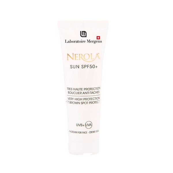 Nerola Protector Solar Anti-manchas SPF 50+ — envase oficial Laboratoire Mergens