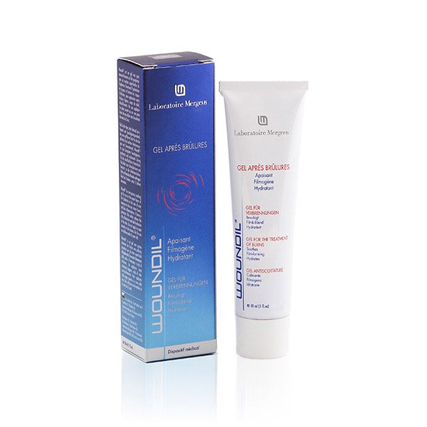 Woundil Gel Protector — envase oficial Laboratoire Mergens